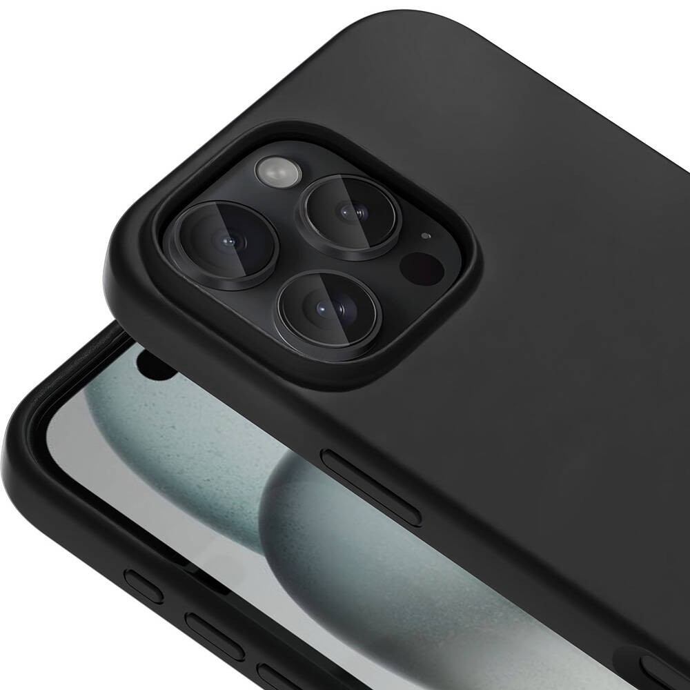 Apple iPhone 16 Pro Kılıf M-safe Şarj Özellikli Sıvı Teknolojili Silinebilir Sert Zore Kivi Kapak