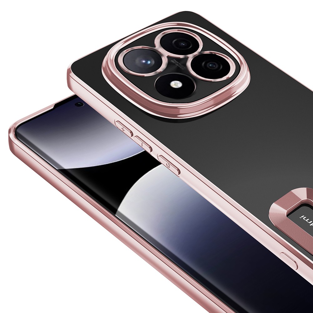 Xiaomi Redmi Note 14 Pro 4G Kılıf Kamera Korumalı Logo Gösteren Zore Omega Kapak
