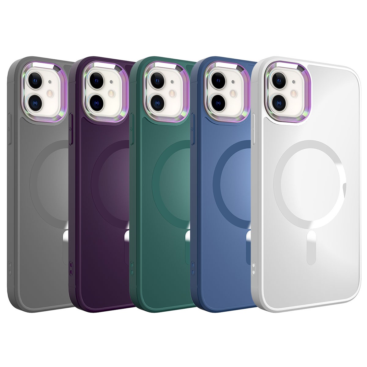 Apple iPhone 12 Kılıf M-safe Wireless Şarj Özellikli Zore Stil Kapak