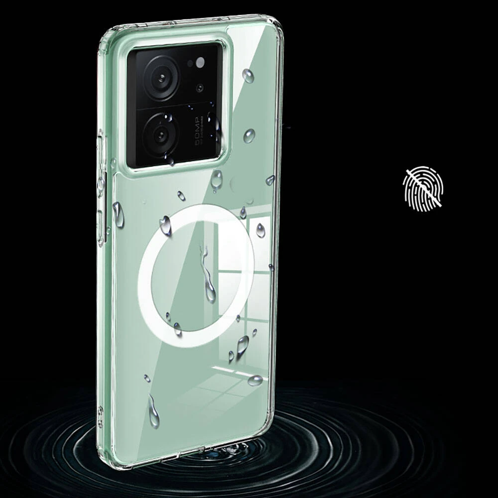 Xiaomi Mi 13T Kılıf Sert PC Arka Yüzey Wireless Şarj Özellikli Zore Flet M-safe Kapak