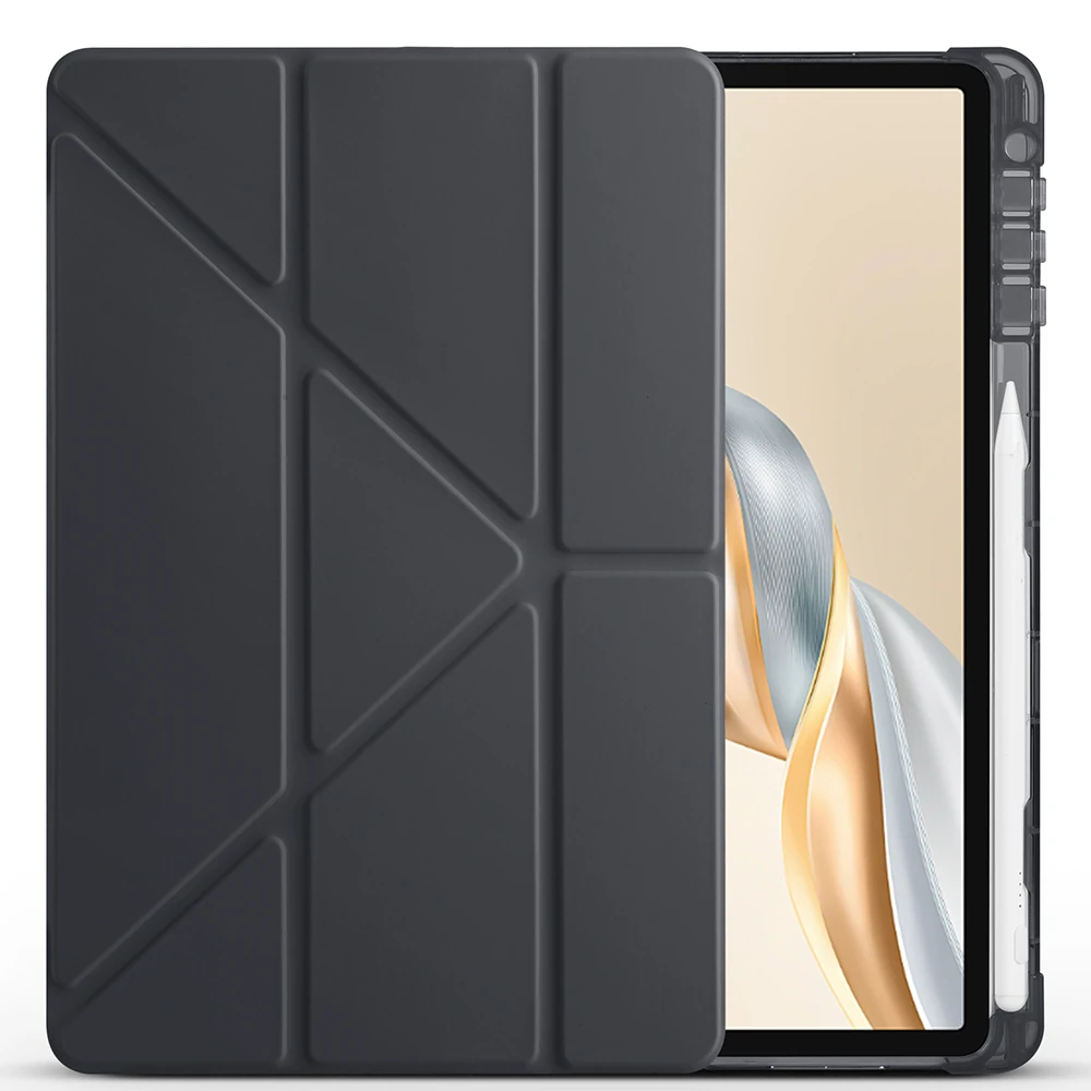 Honor Pad X9 Pro Kılıf Zore Tri Folding Kalem Bölmeli Standlı Kılıf