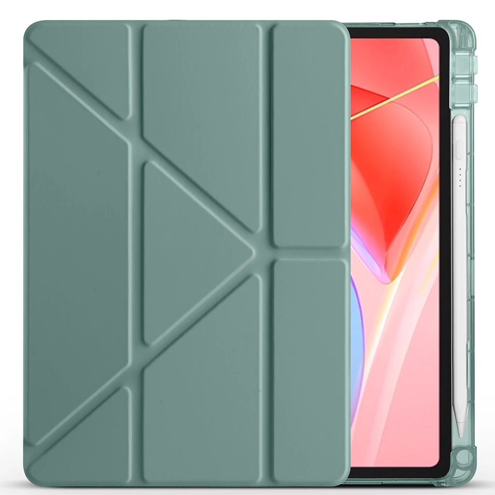 Lenovo Tab TB-311FU Kılıf Zore Tri Folding Kalem Bölmeli Standlı Kılıf