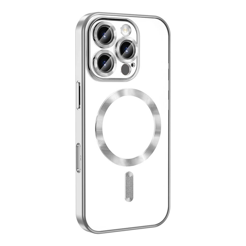Apple iPhone 16 Pro Max Kılıf Kamera Korumalı M-safe Wireless Şarj Özellikli Zore Demre Kapak