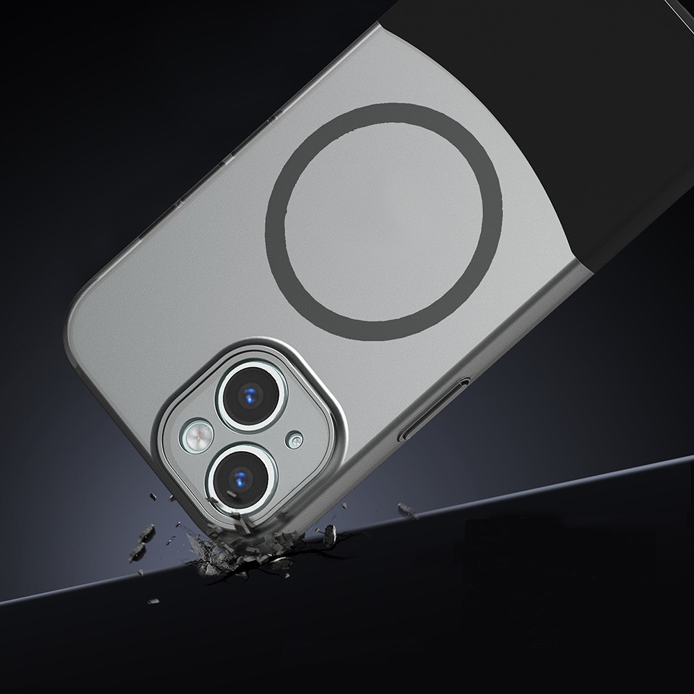 Apple iPhone 15 Kılıf M-Safe Şarj Özellikli Mıknatıslı Zore Duble Kapak