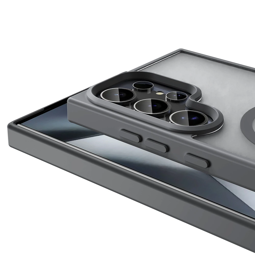 Galaxy S25 Ultra Kılıf M-safe Şarj Özellikli Mat Arka Yüzey Zore Sio Kapak