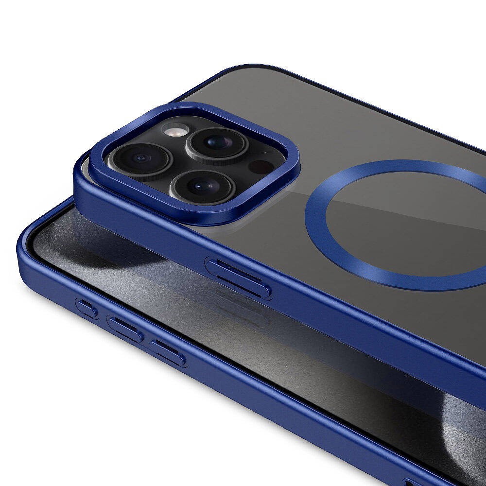 Apple iPhone 15 Pro Kılıf Mat Tasarımlı M-safe Wireless Şarj Özellikli Zore Mat Setro Kapak