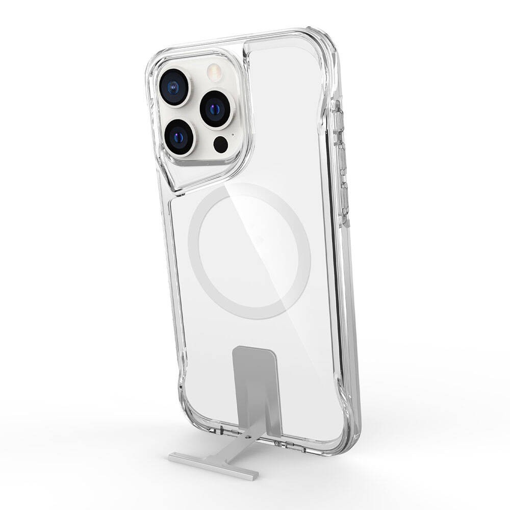 Apple iPhone 15 Pro Kılıf M-safe Şarj Özellikli Zore T-Max Standlı Kapak