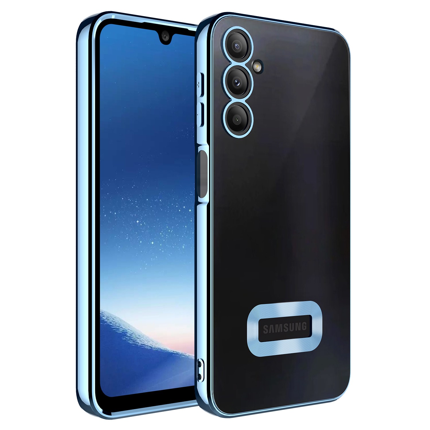 Galaxy A24 Kılıf Kamera Korumalı Logo Gösteren Zore Omega Kapak