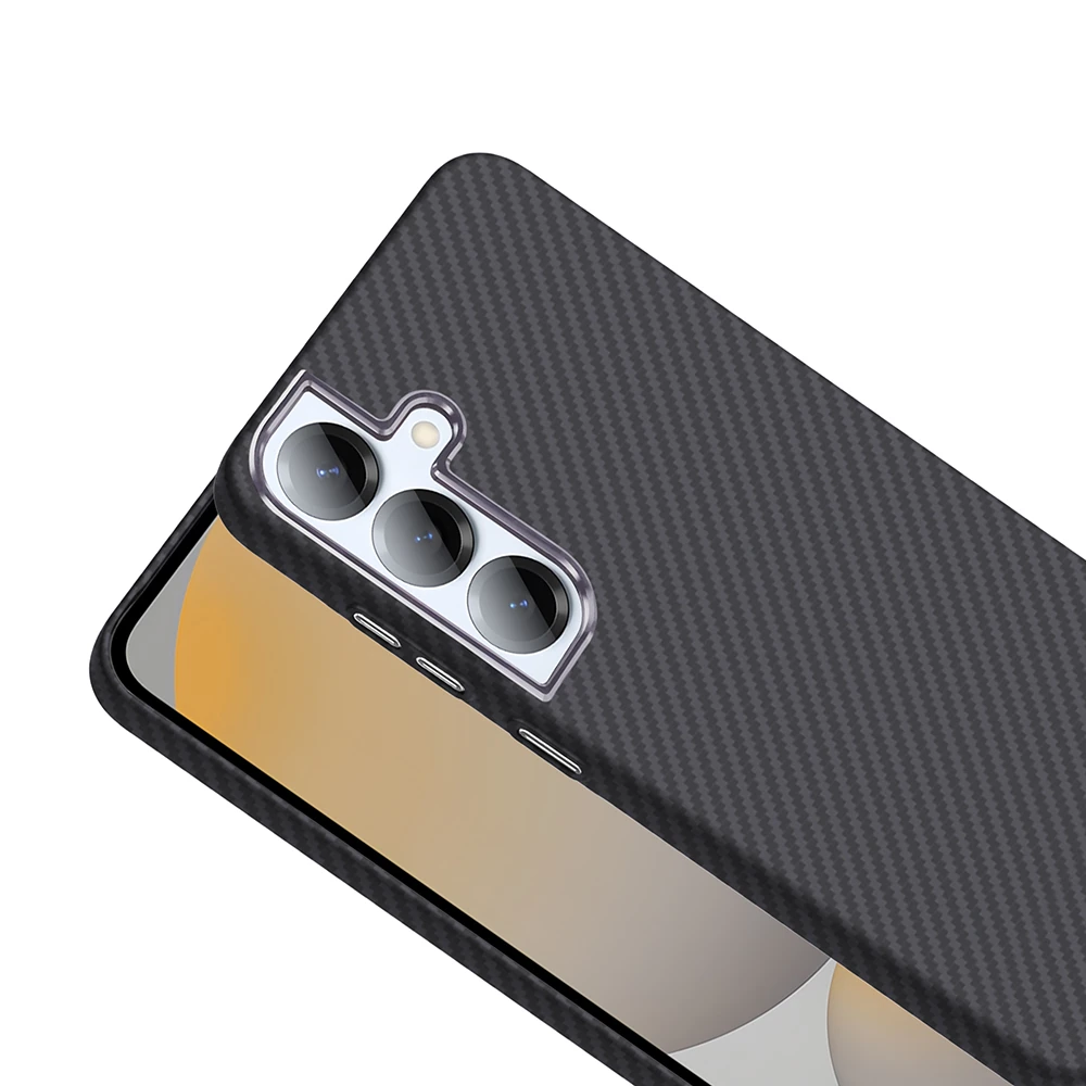 Galaxy S25 Plus Kılıf M-safe Şarj Özellikli Karbon Fiber Görünümlü Zore Gros Kapak