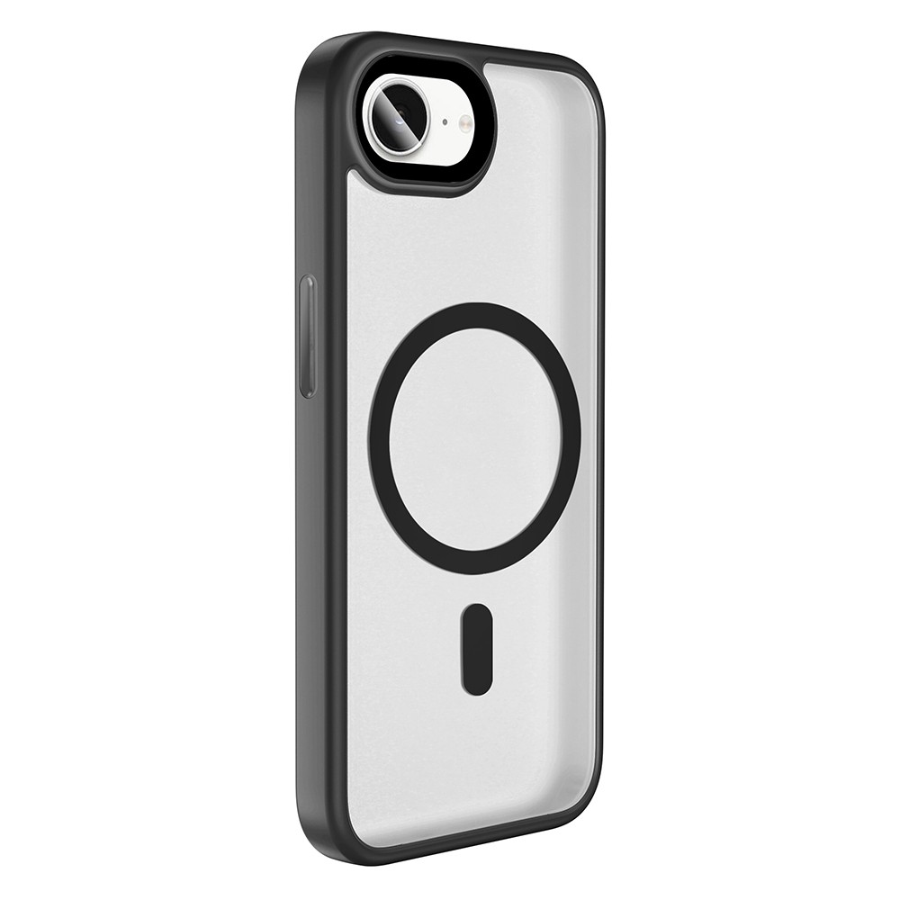 Apple iPhone 16E Kılıf Mat Arka Yüzey Wireless Şarj Özellikli Zore Flet M-safe Kapak