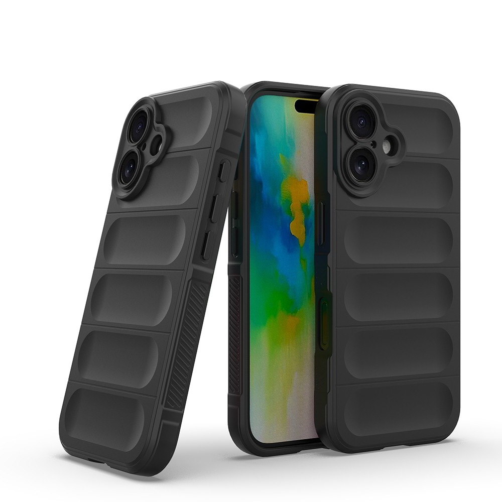 Apple iPhone 16 Kılıf Esnek TPU Oyuklu Arka Yüzey Tasarımlı Zore Etnik Silikon Kapak