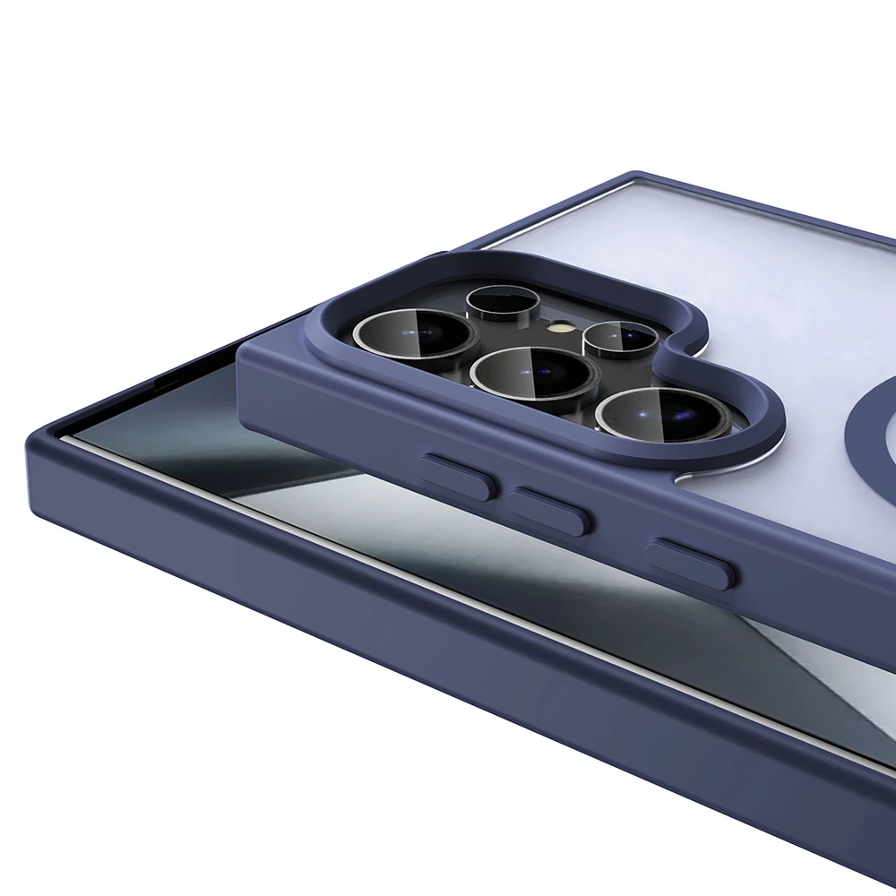 Galaxy S25 Ultra Kılıf M-safe Şarj Özellikli Mat Arka Yüzey Zore Sio Kapak