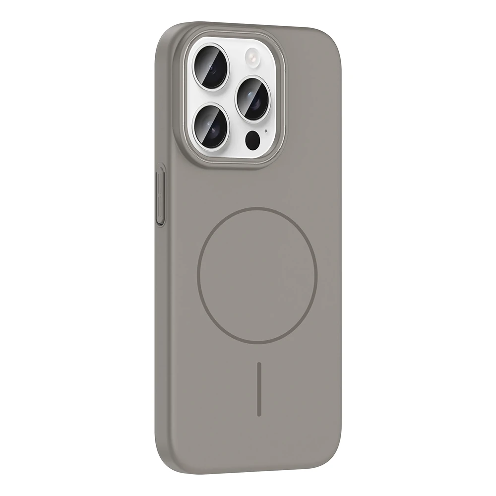 Apple iPhone 15 Pro Kılıf M-safe Şarj Özellikli Zore Ruby Sert Kapak