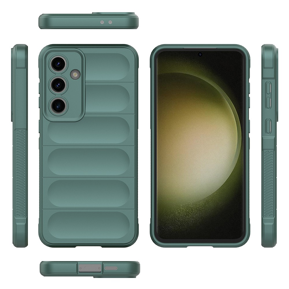 Galaxy S24 FE Kılıf Esnek TPU Oyuklu Arka Yüzey Tasarımlı Zore Etnik Silikon Kapak