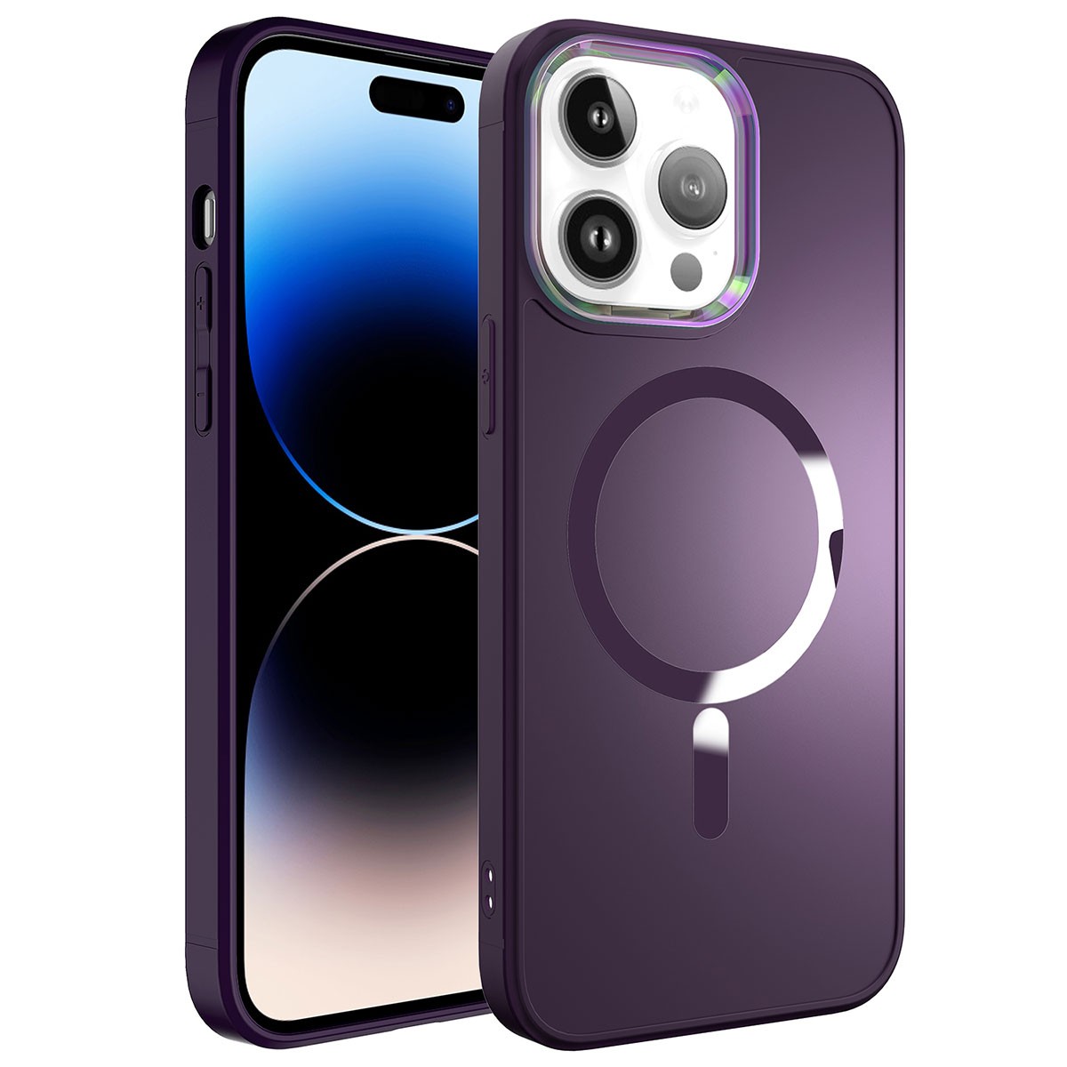 Apple iPhone 14 Pro Kılıf M-safe Wireless Şarj Özellikli Zore Stil Kapak