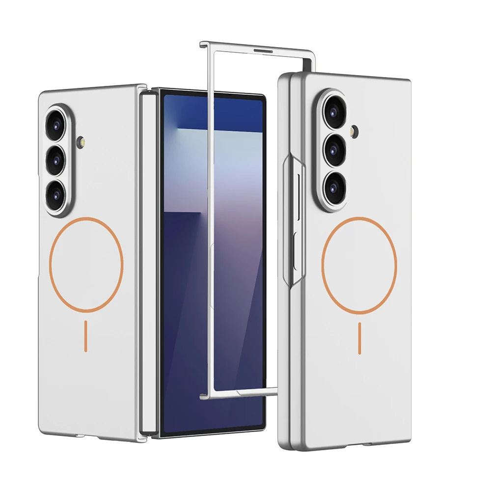 Galaxy Z Fold 7 Kılıf Wireless Şarj Özellikli Zore Kıpta M-safe Kapak