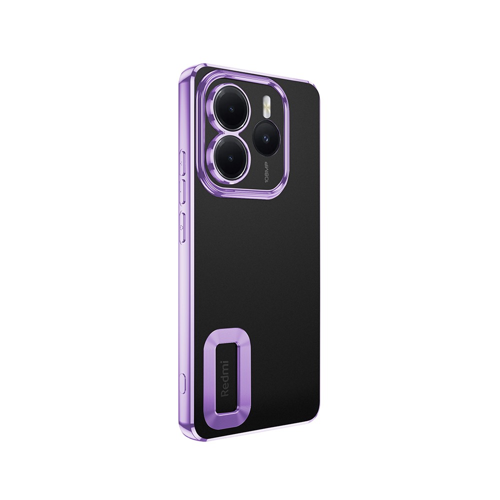 Xiaomi Redmi Note 14 5G Kılıf Kamera Korumalı Logo Gösteren Zore Omega Kapak