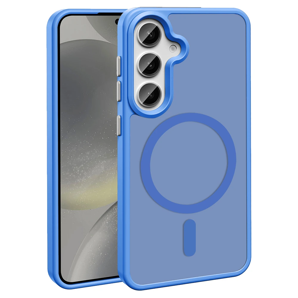 Galaxy S24 FE Kılıf M-safe Şarj Özellikli Mat Arka Yüzey Zore Sio Kapak