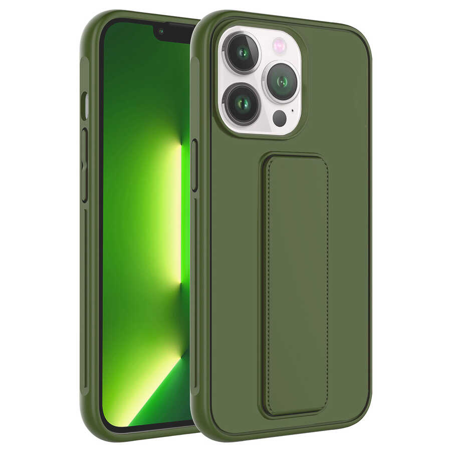 Apple iPhone 13 Pro Max Kılıf Zore Qstand Kapak