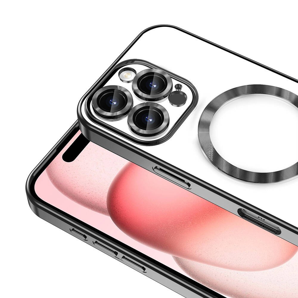 Apple iPhone 16 Pro Max Kılıf Kamera Korumalı M-safe Wireless Şarj Özellikli Zore Demre Kapak