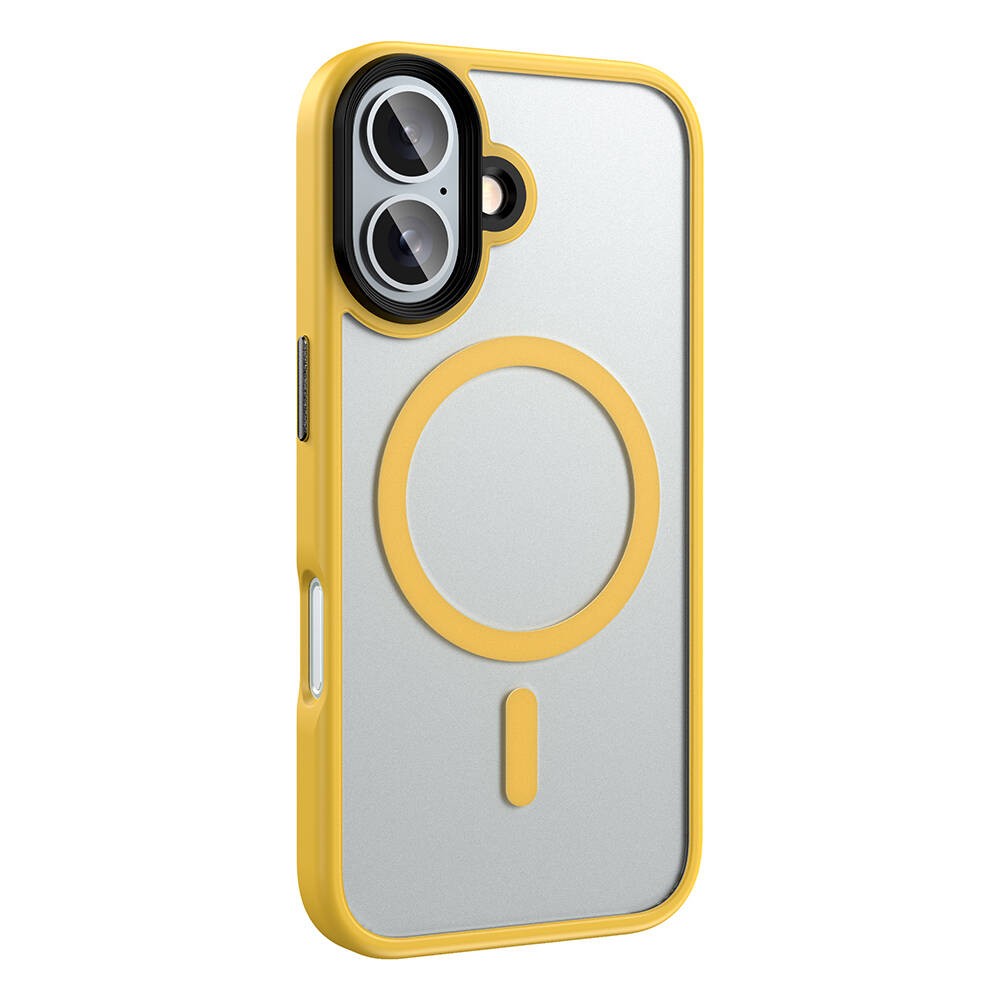 Apple iPhone 16 Plus Kılıf Mat Arka Yüzey Wireless Şarj Özellikli Zore Flet M-safe Kapak