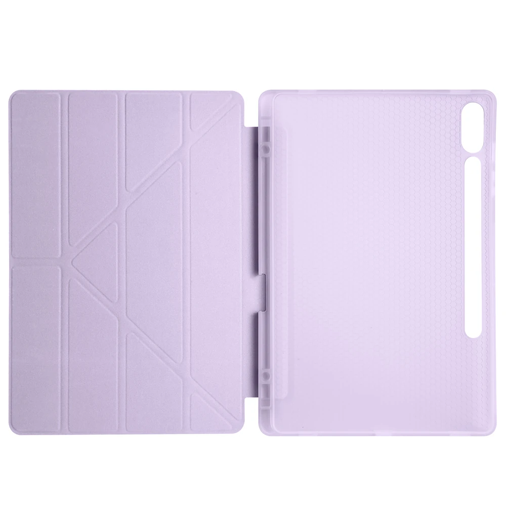 Galaxy Tab S9 FE Plus Kılıf Zore Tri Folding Kalem Bölmeli Standlı Kılıf