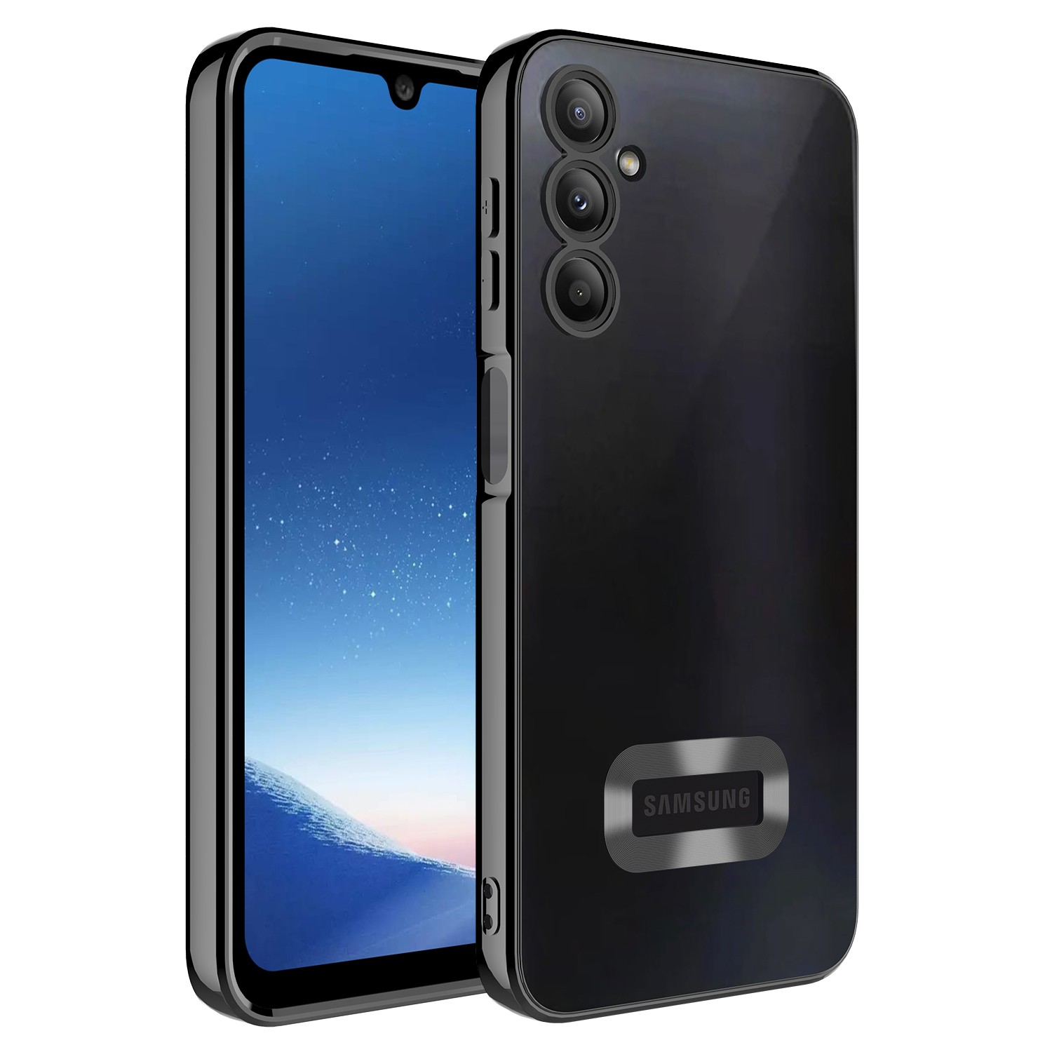 Galaxy A24 Kılıf Kamera Korumalı Logo Gösteren Zore Omega Kapak