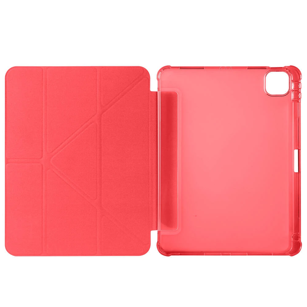 Apple iPad Air 11 2024 Kılıf Zore Tri Folding Kalem Bölmeli Standlı Kılıf