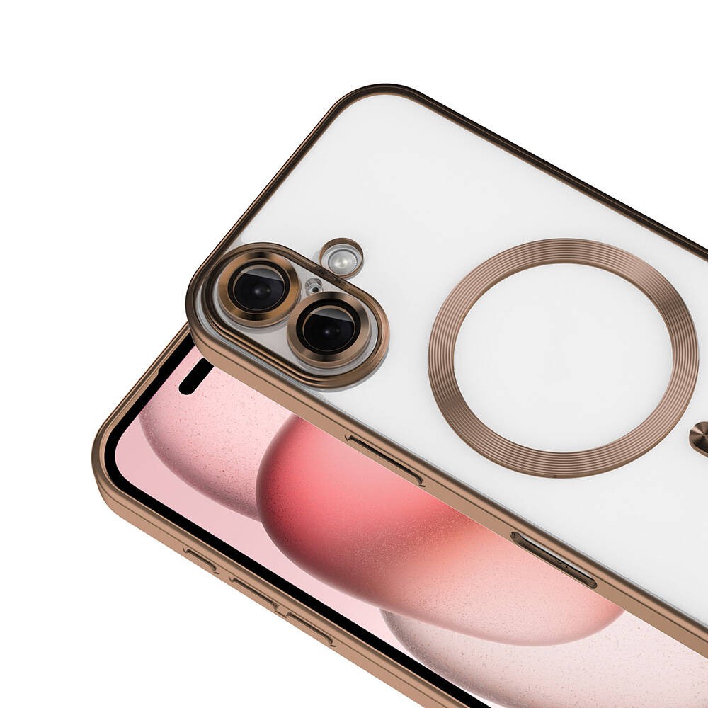 Apple iPhone 16 Kılıf Kamera Korumalı M-safe Wireless Şarj Özellikli Zore Demre Kapak