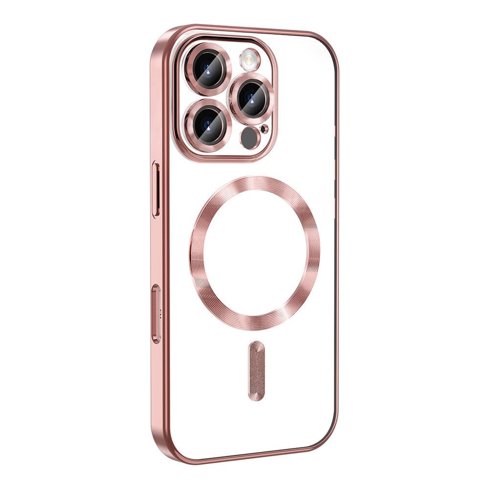 Apple iPhone 16 Pro Max Kılıf Kamera Korumalı M-safe Wireless Şarj Özellikli Zore Demre Kapak