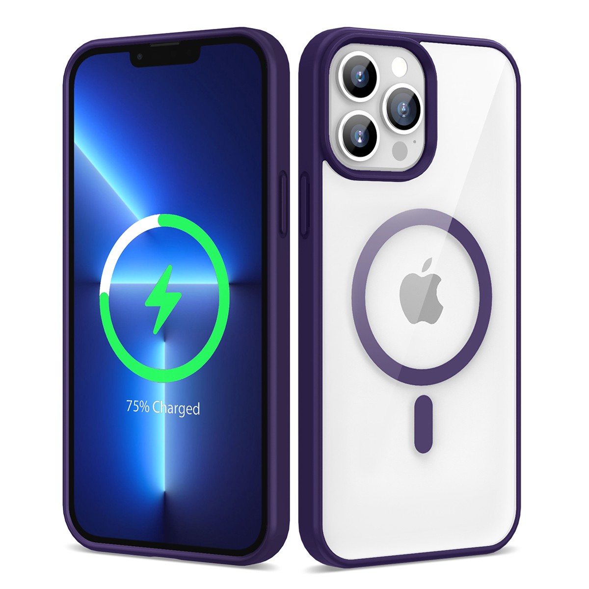 Apple iPhone 13 Pro Max Kılıf M-safe Wireless Şarj Özellikli Silikon Zore Ege Kapak