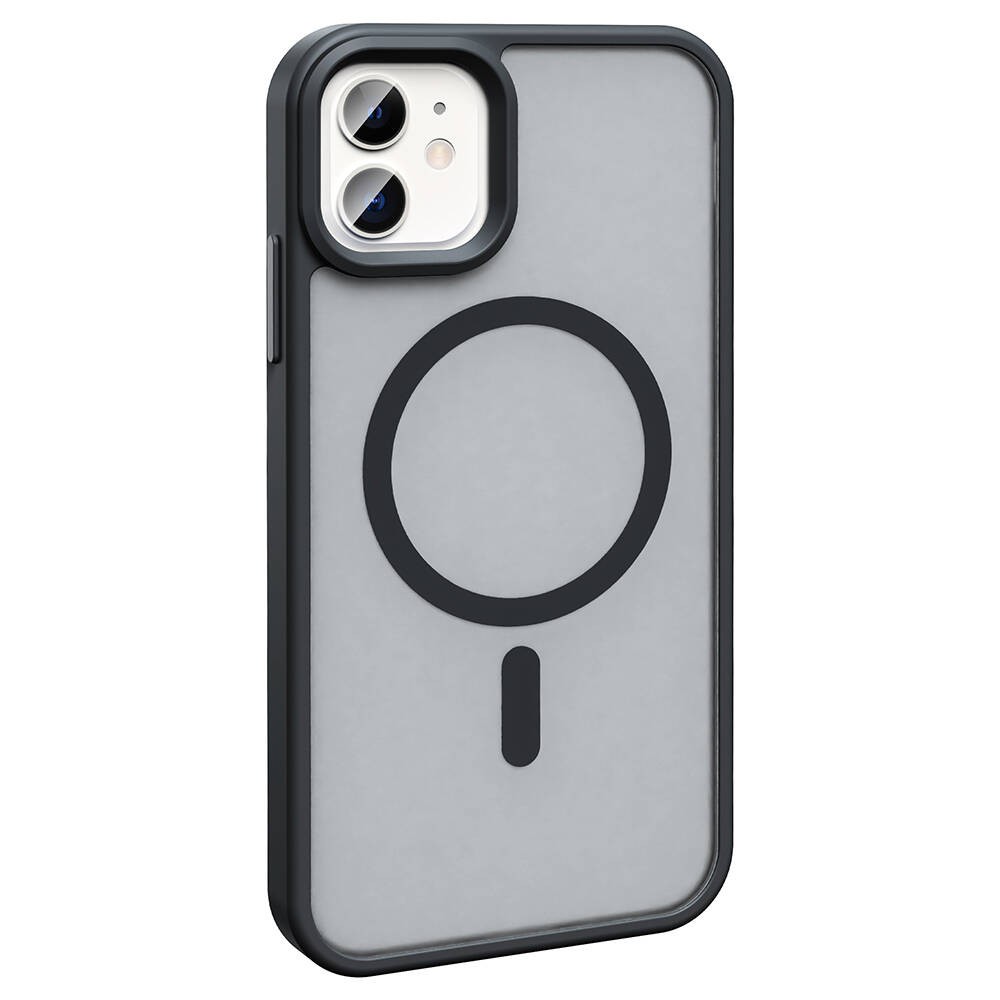Apple iPhone 12 Kılıf M-safe Şarj Özellikli Mat Arka Yüzey Zore Sio Kapak