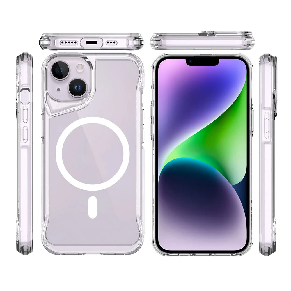 Apple iPhone 15 Kılıf Zore M-safe Şarj Özellikli T-Max M-safe Kapak