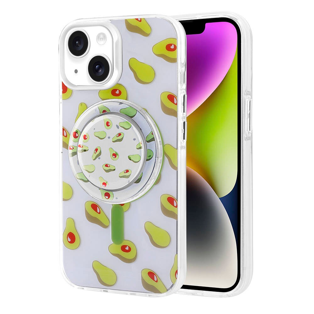 Apple iPhone 14 Kılıf M-safe Şarj Özellikli Tak-Çıkar Pop Soketli Zore Tiktok Kapak