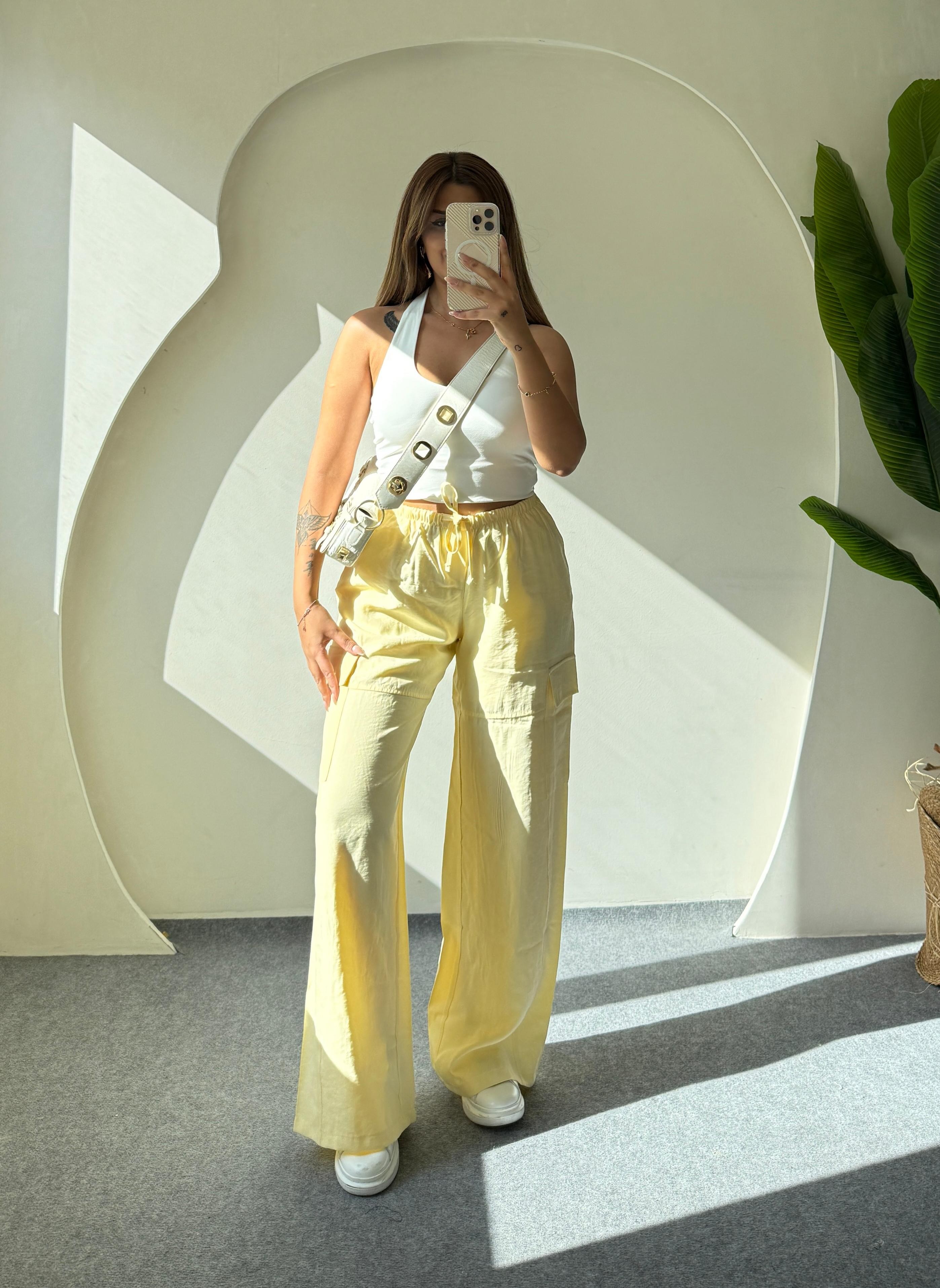 LASSES KARGO PALAZZO PANTOLON - SARI