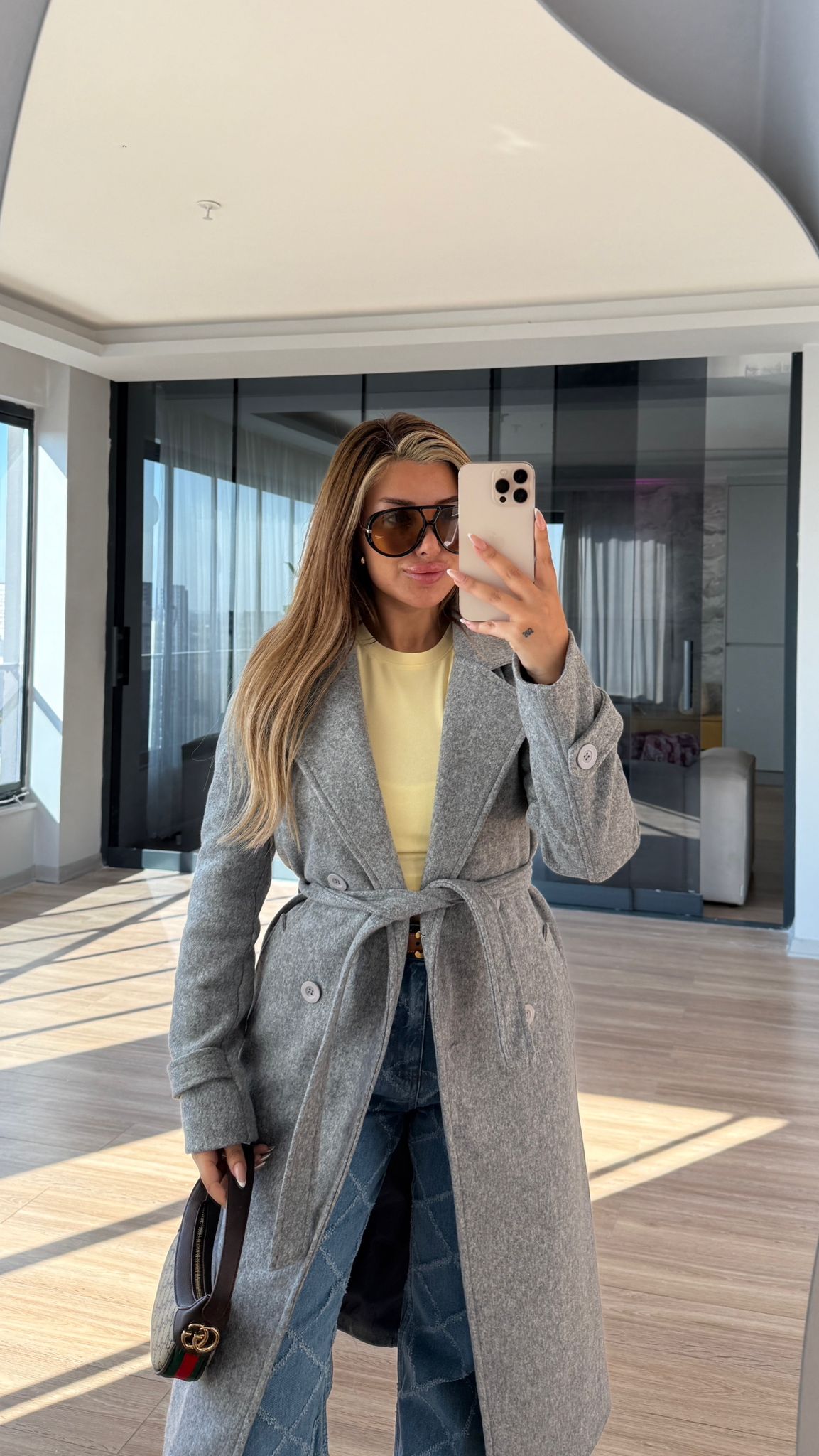 VENESSA KAŞE KABAN - GRİ