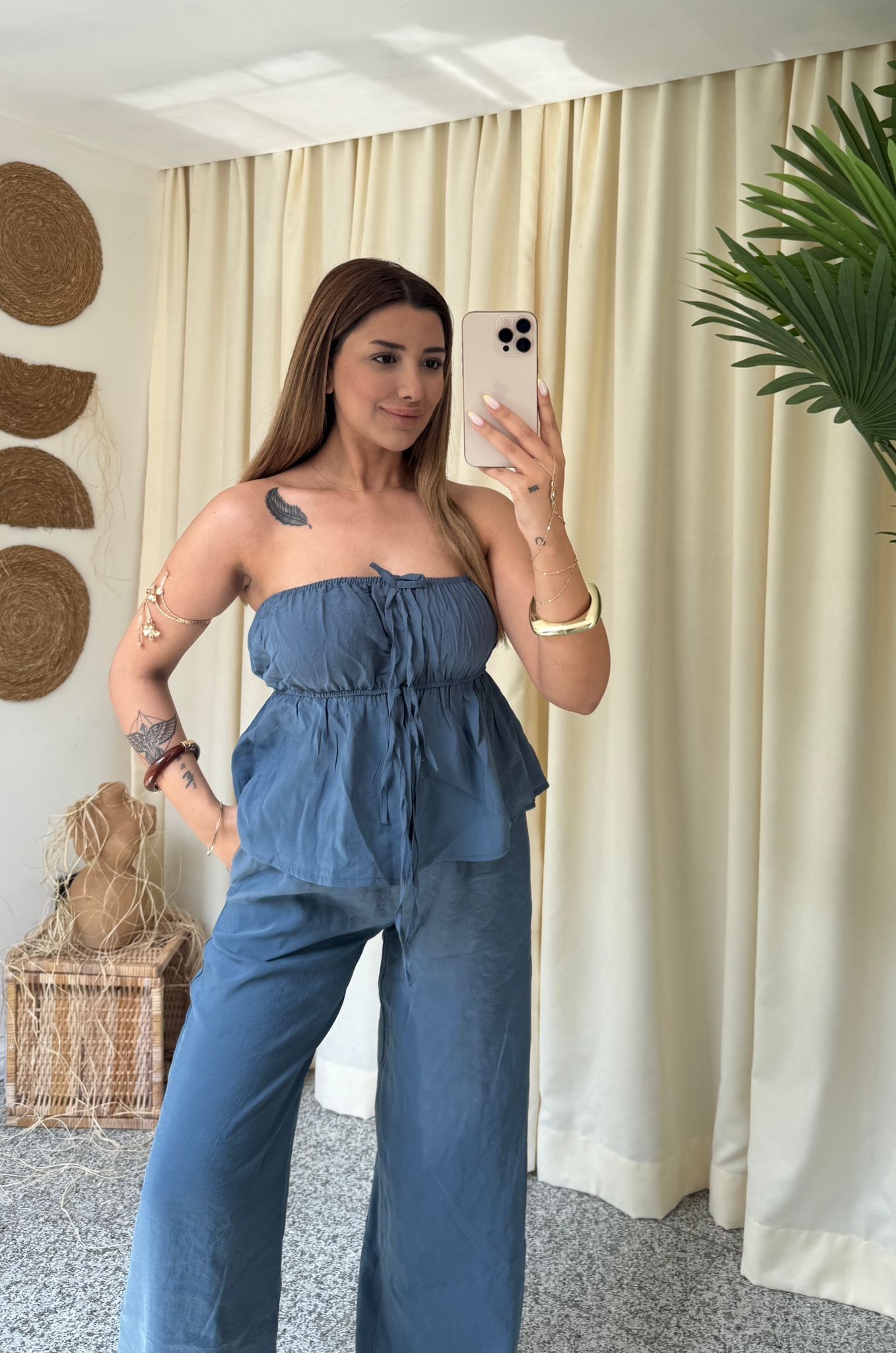 JESSİCA SALAŞ BLUZ PANTOLON TAKIM