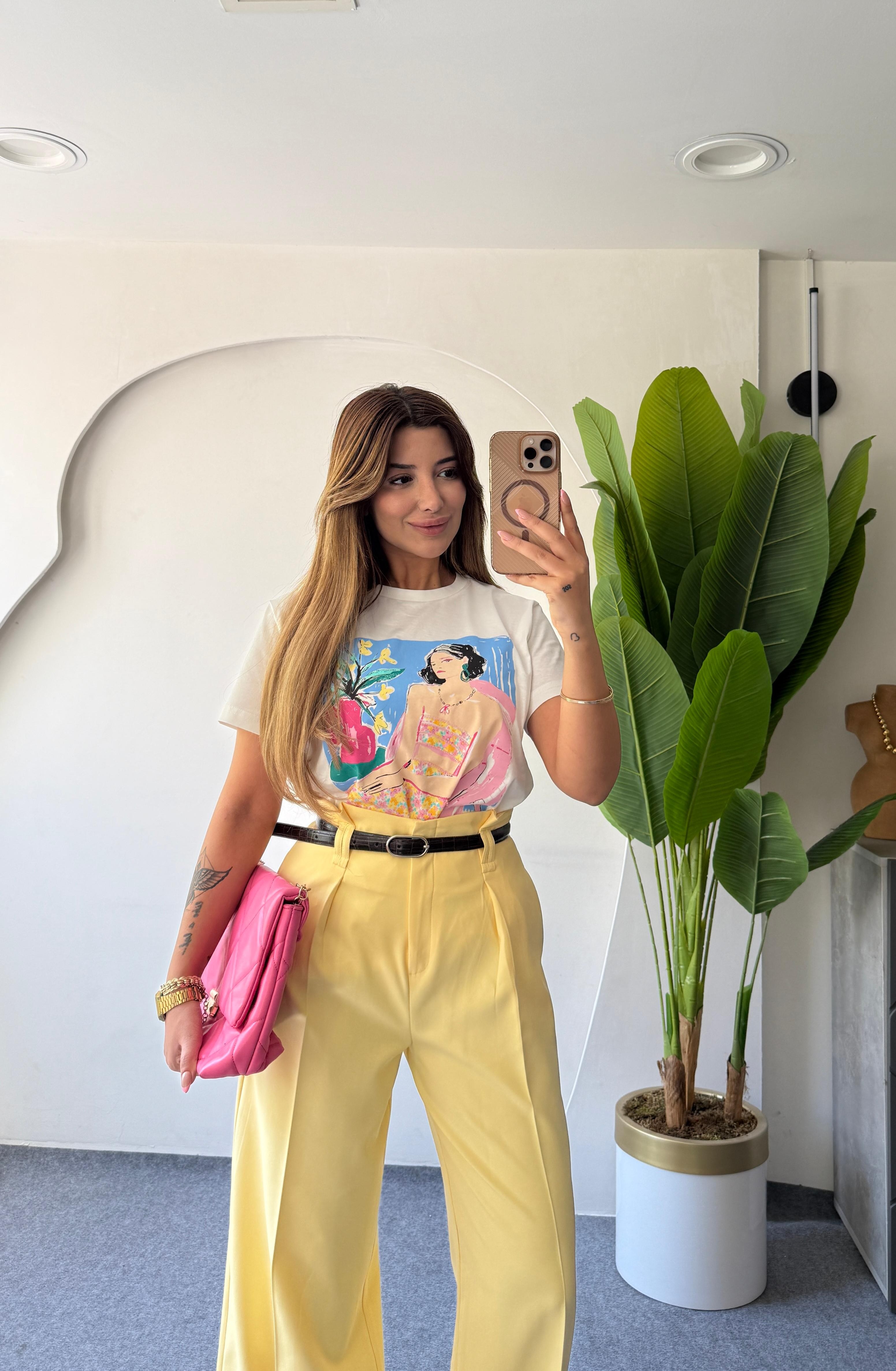 AVARY T-SHIRT - TOZ PEMBE