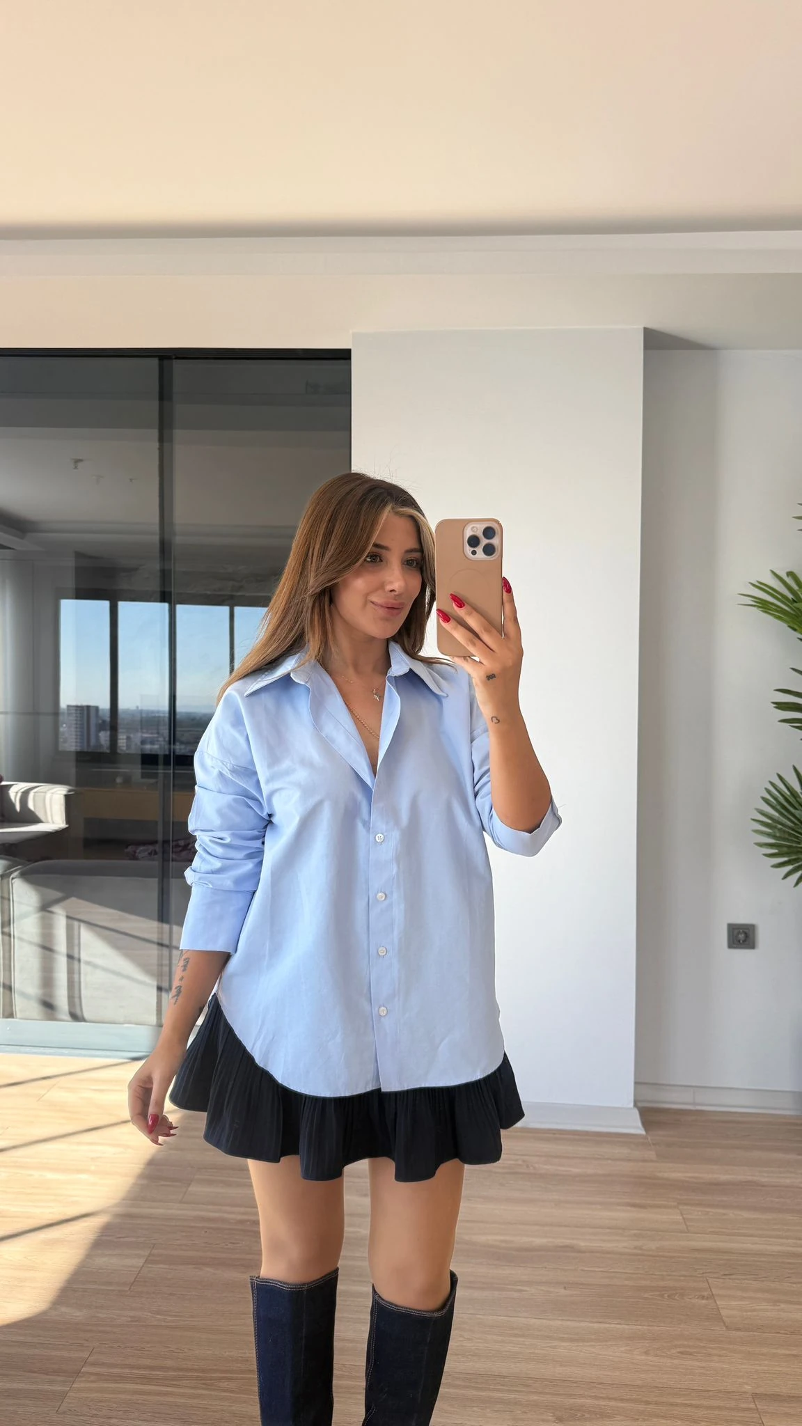 VERY OVERSIZE GÖMLEK