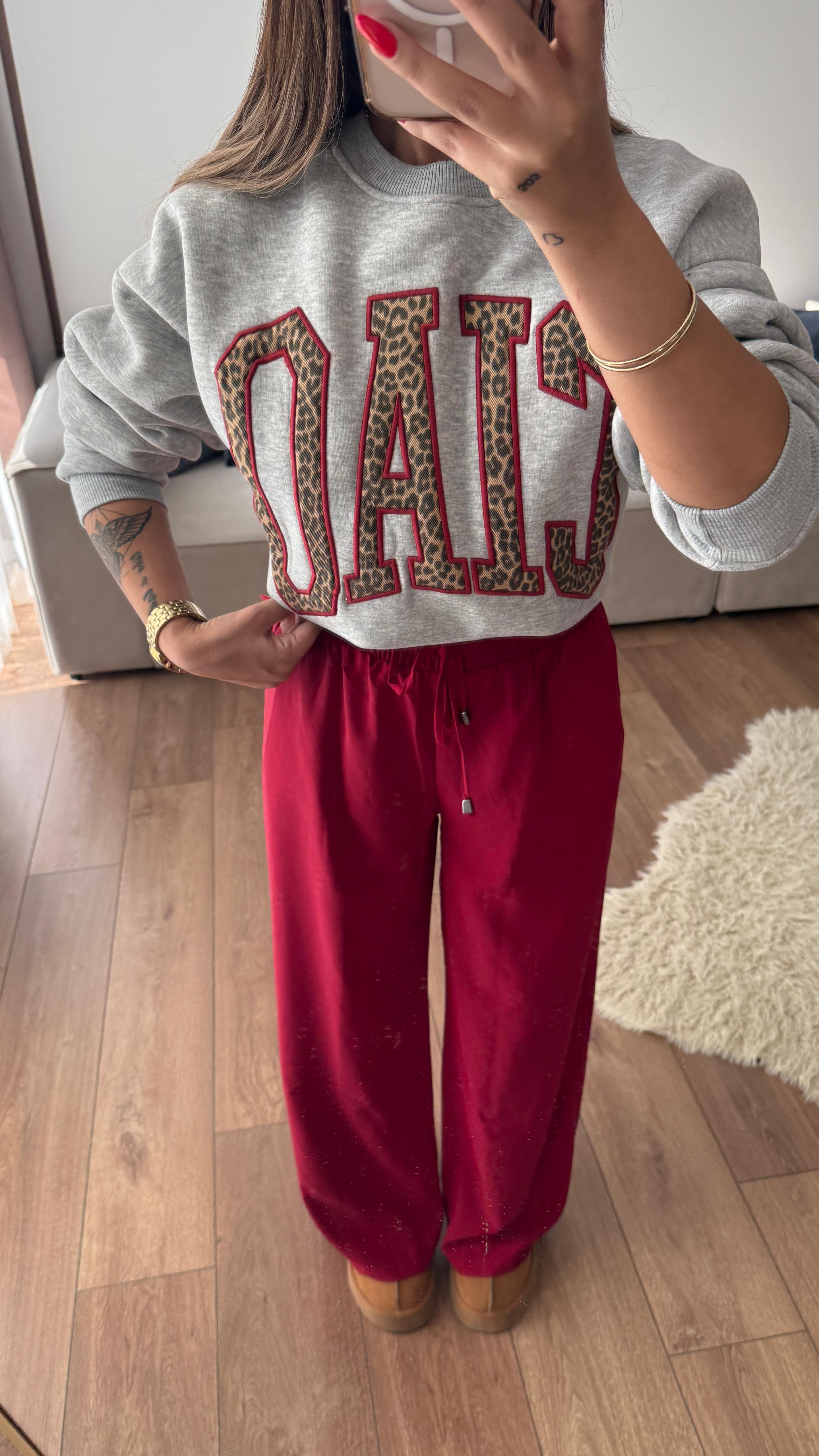 PAG NAKIŞ DETAYLI SWEATSHIRT 