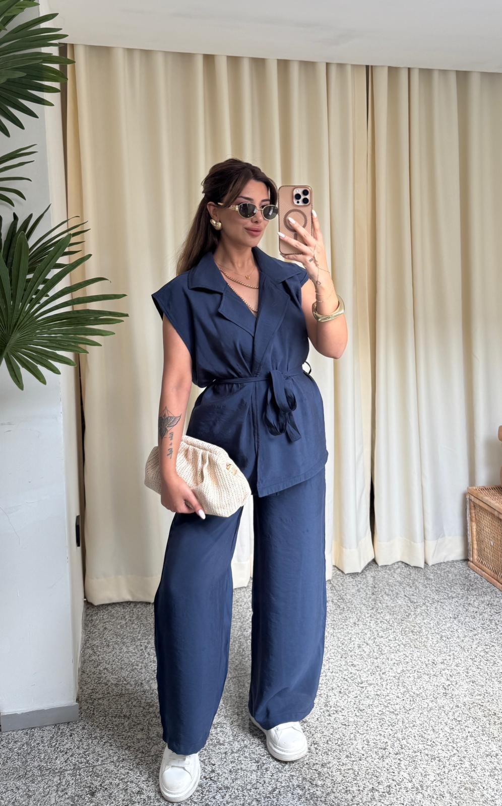 MARİE TENSEL TAKIM - LACİVERT
