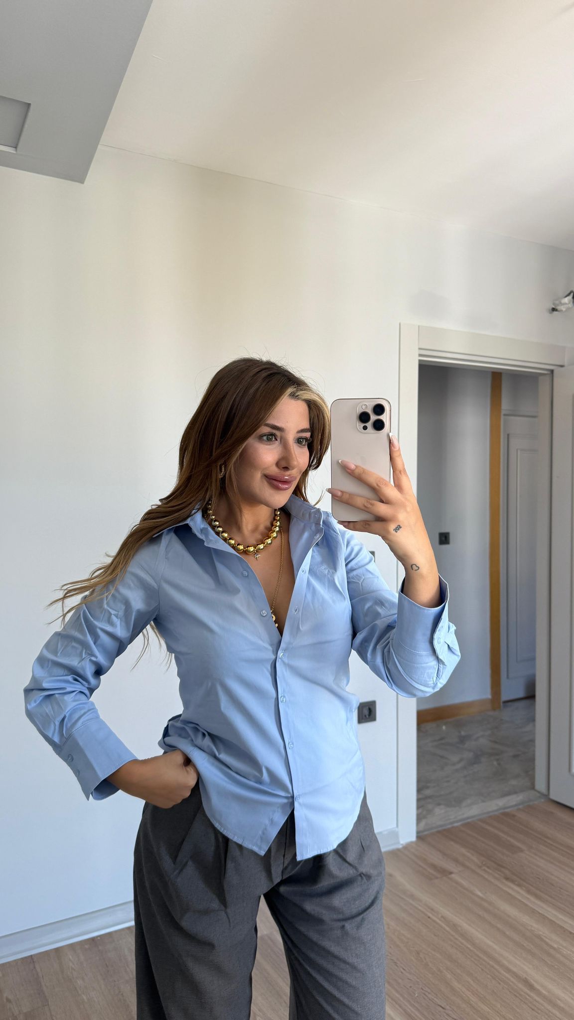 JENY GÖMLEK - BEBE MAVİ