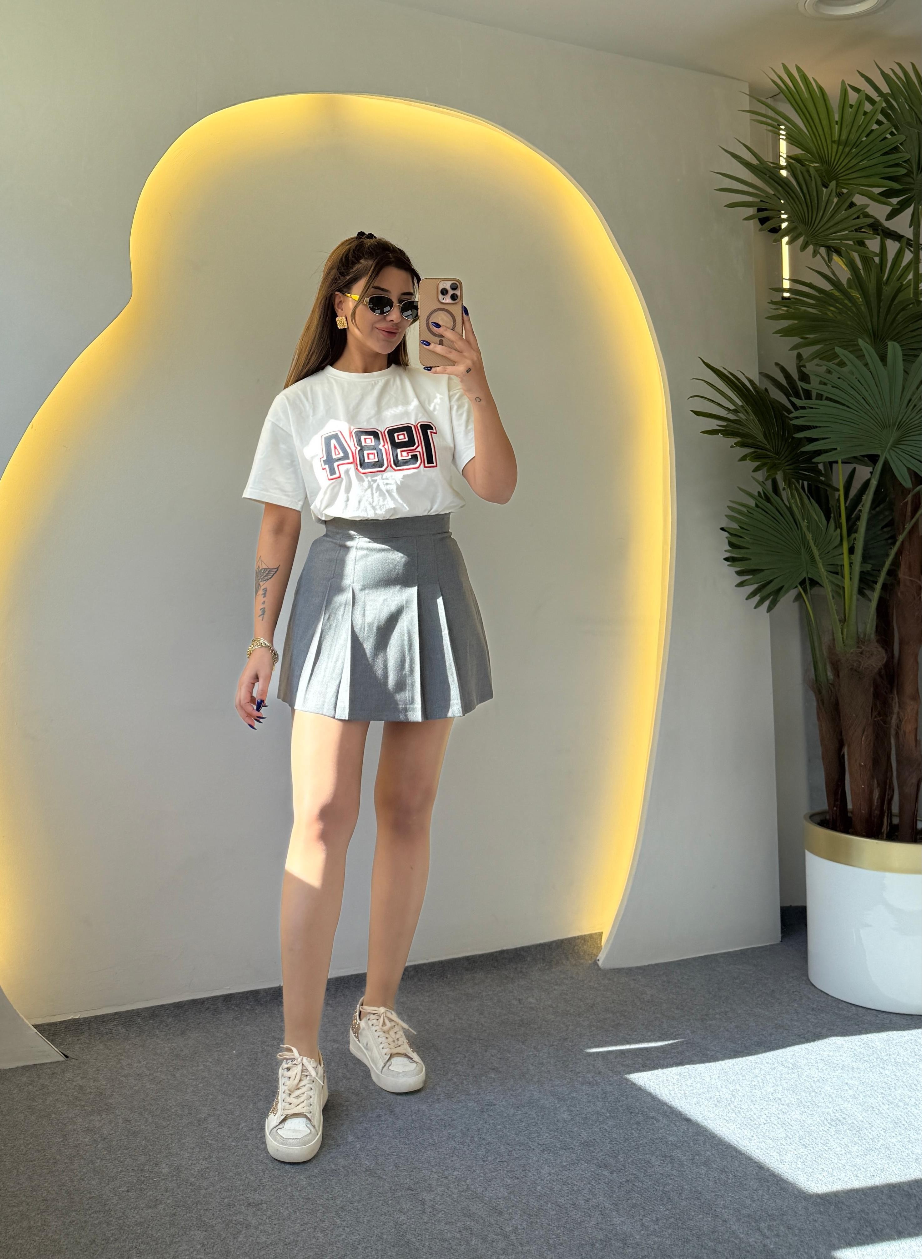 LOOK PİLELİ ETEK 