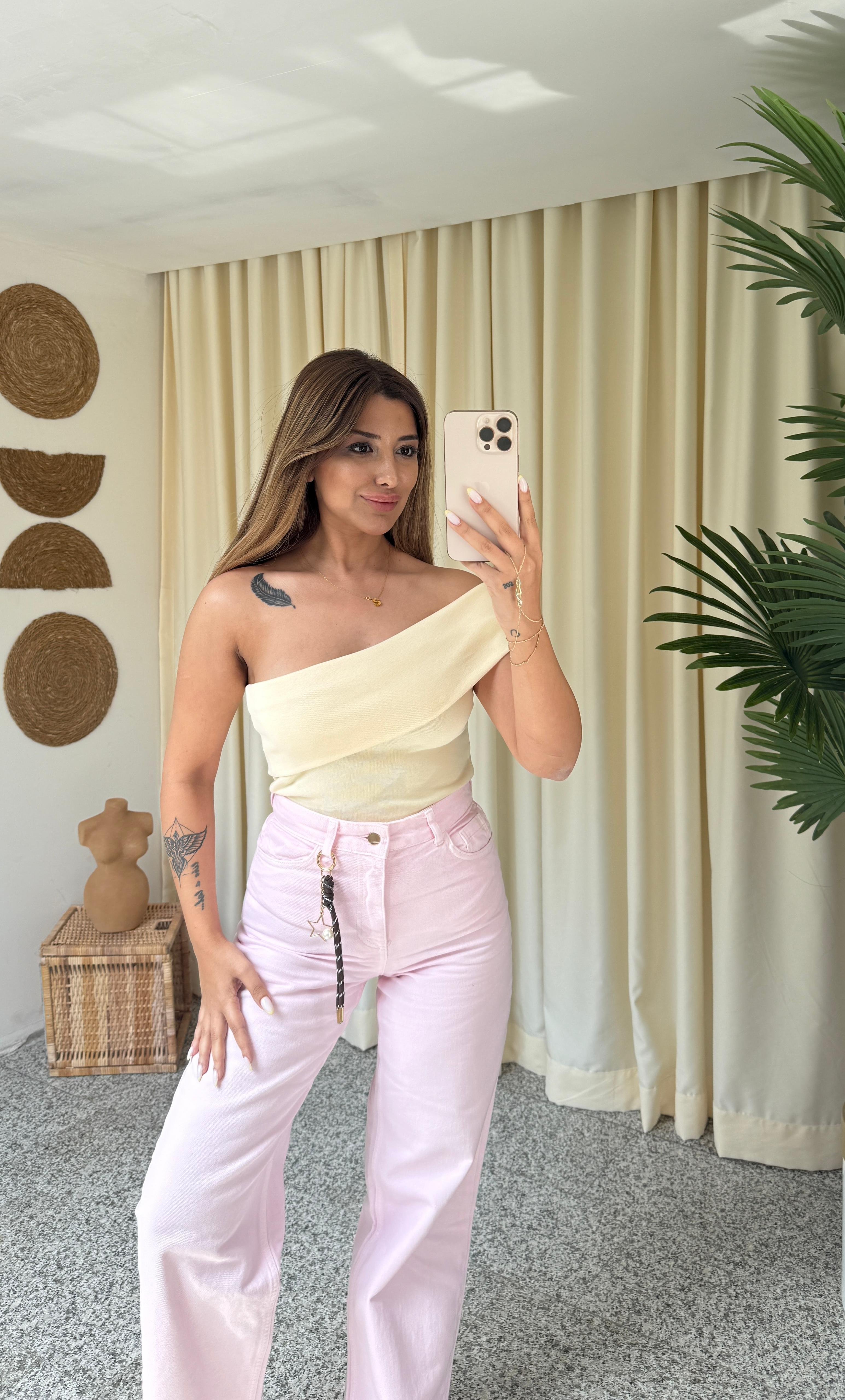 CHARM DETAYLI JEAN - PEMBE