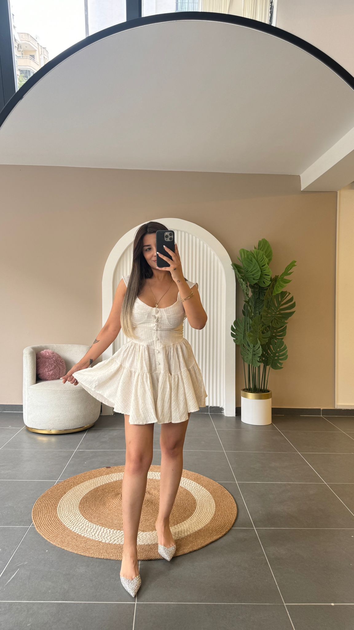 JHORNY DÜĞME DETAYLI ŞORT TULUM