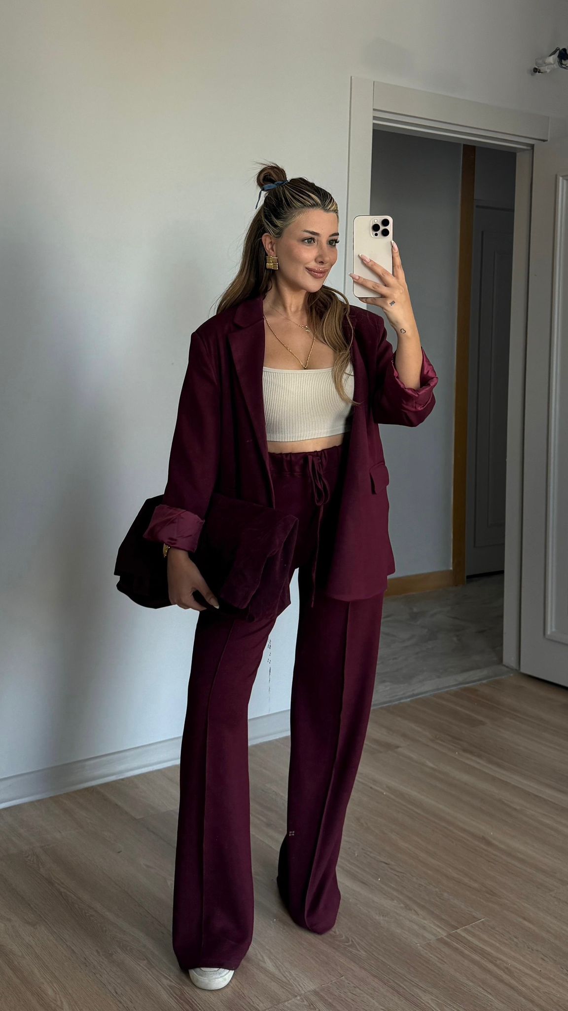 HOUND MODAL BLAZER TAKIM - BORDO