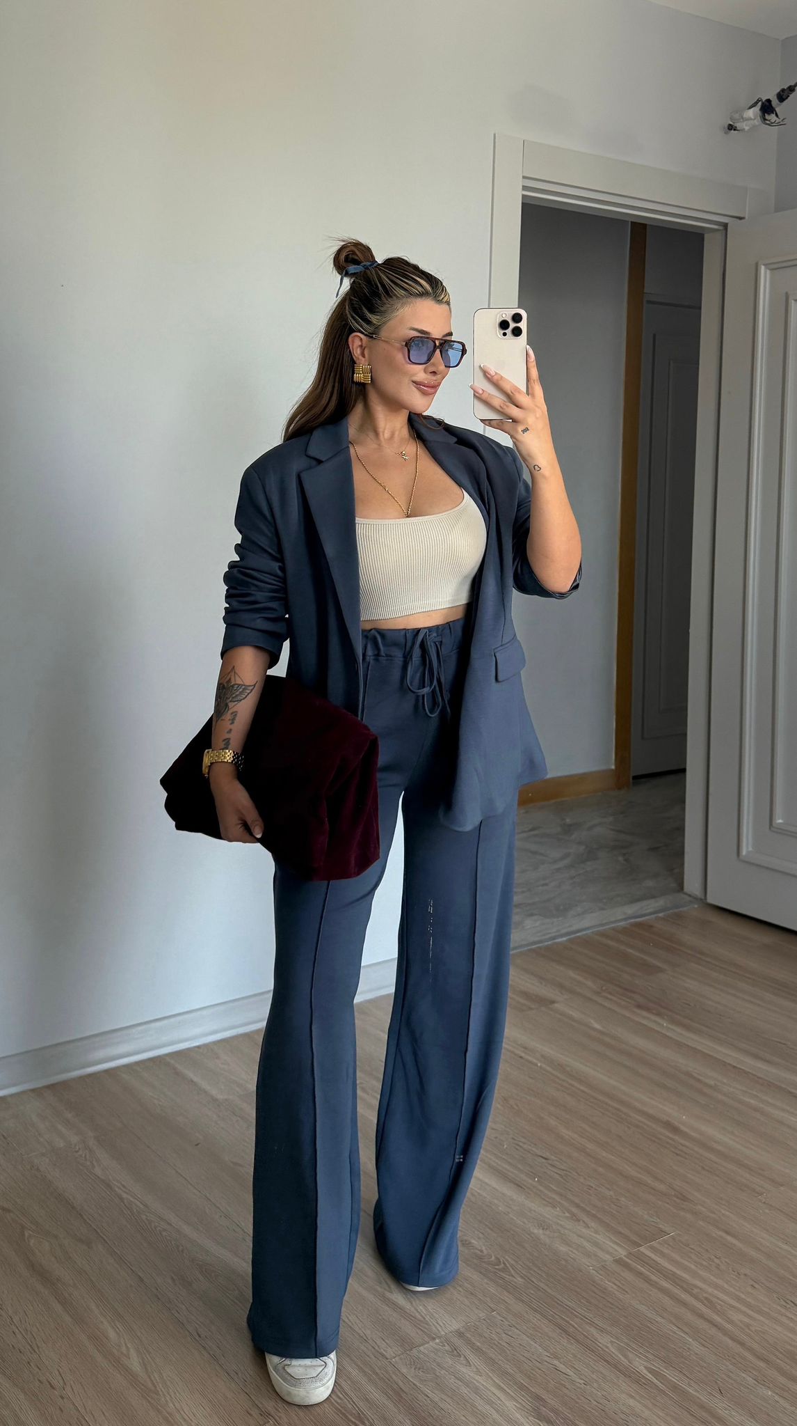 HOUND MODAL BLAZER TAKIM - indigo mavi