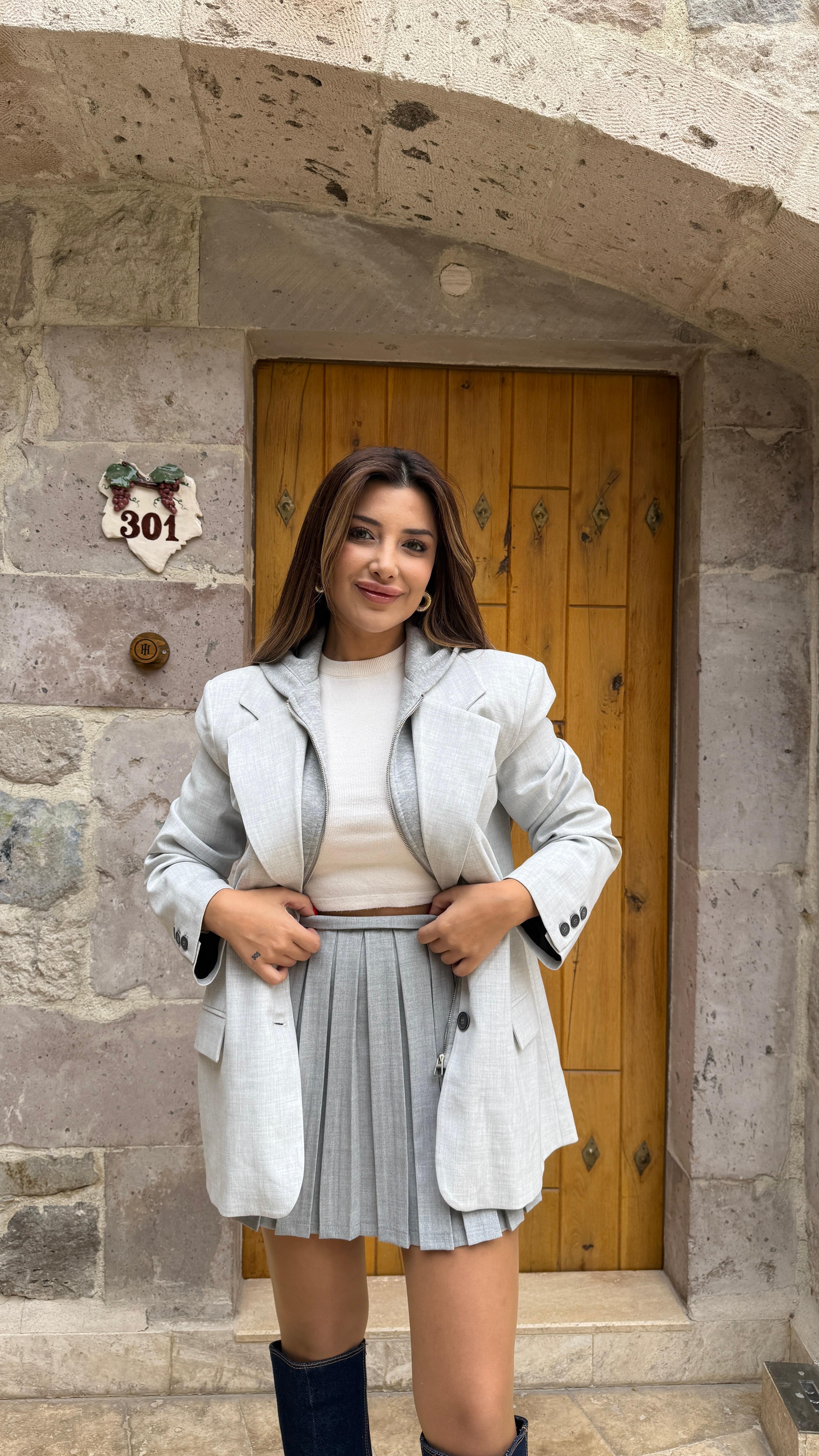 WENDE SWEAT'Lİ BLAZER CEKET 