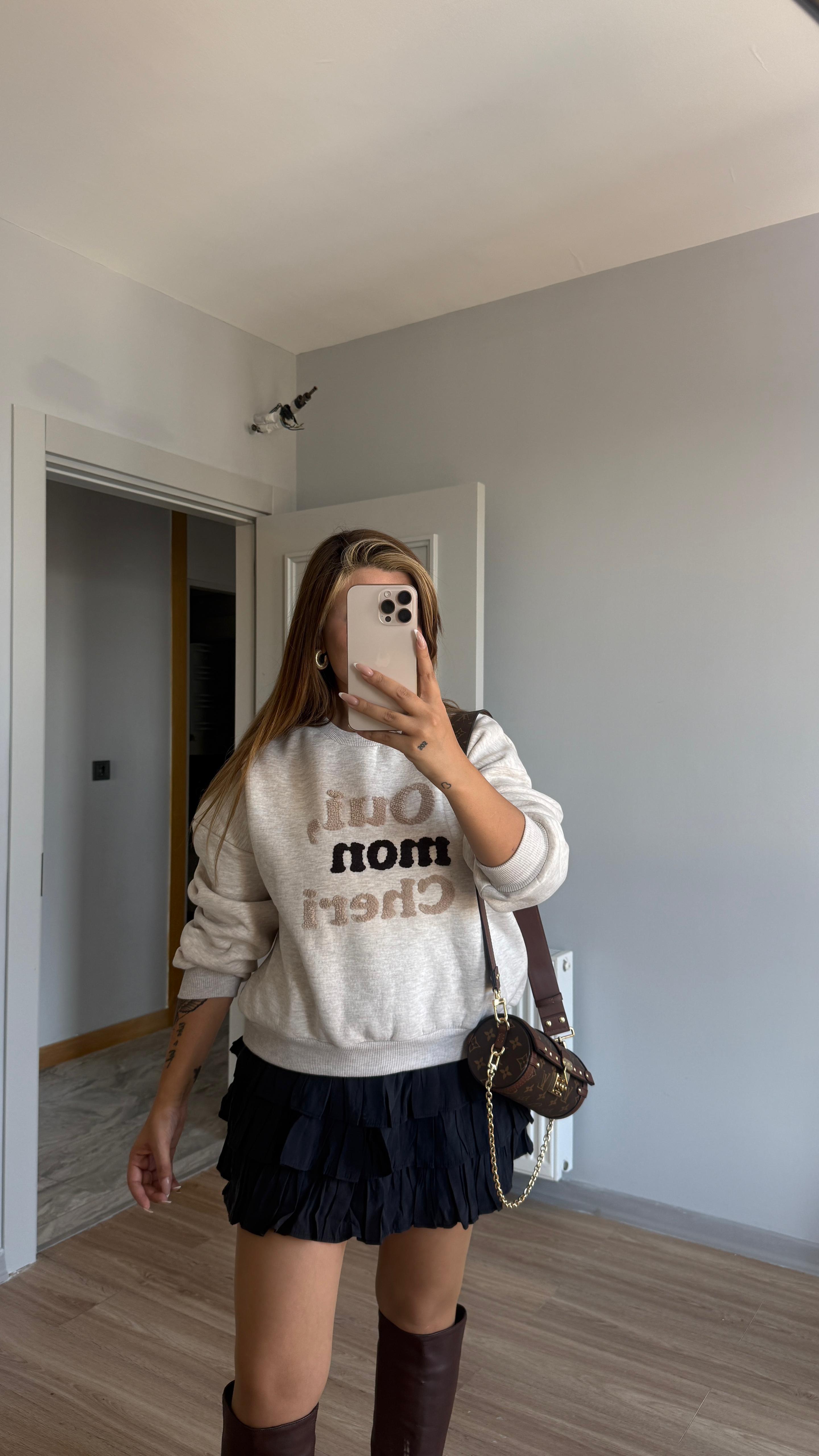 CHERİ ŞARDONLU SWEAT