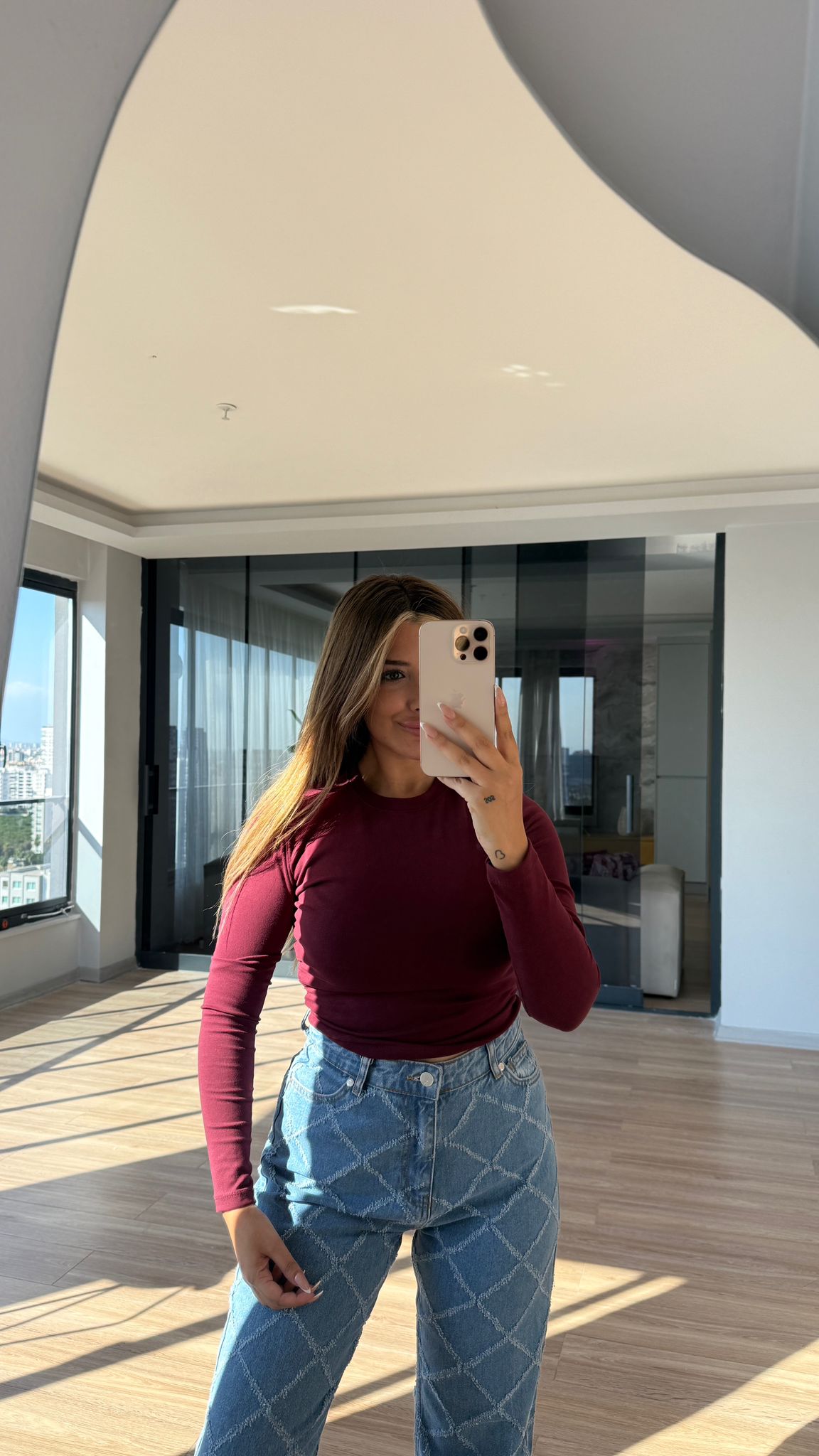 YAN BÜZGÜLÜ BASİC BODY - BORDO